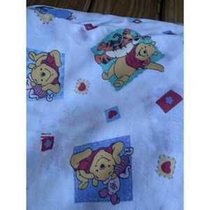 VTG Disney Winnie the Pooh Eeyore Piglet Tigger Fitted Crib Sheet Bedding